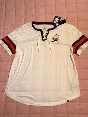 Fanatics Cleveland Brown with Brownie the Elf women’s jersey  size 2 XL